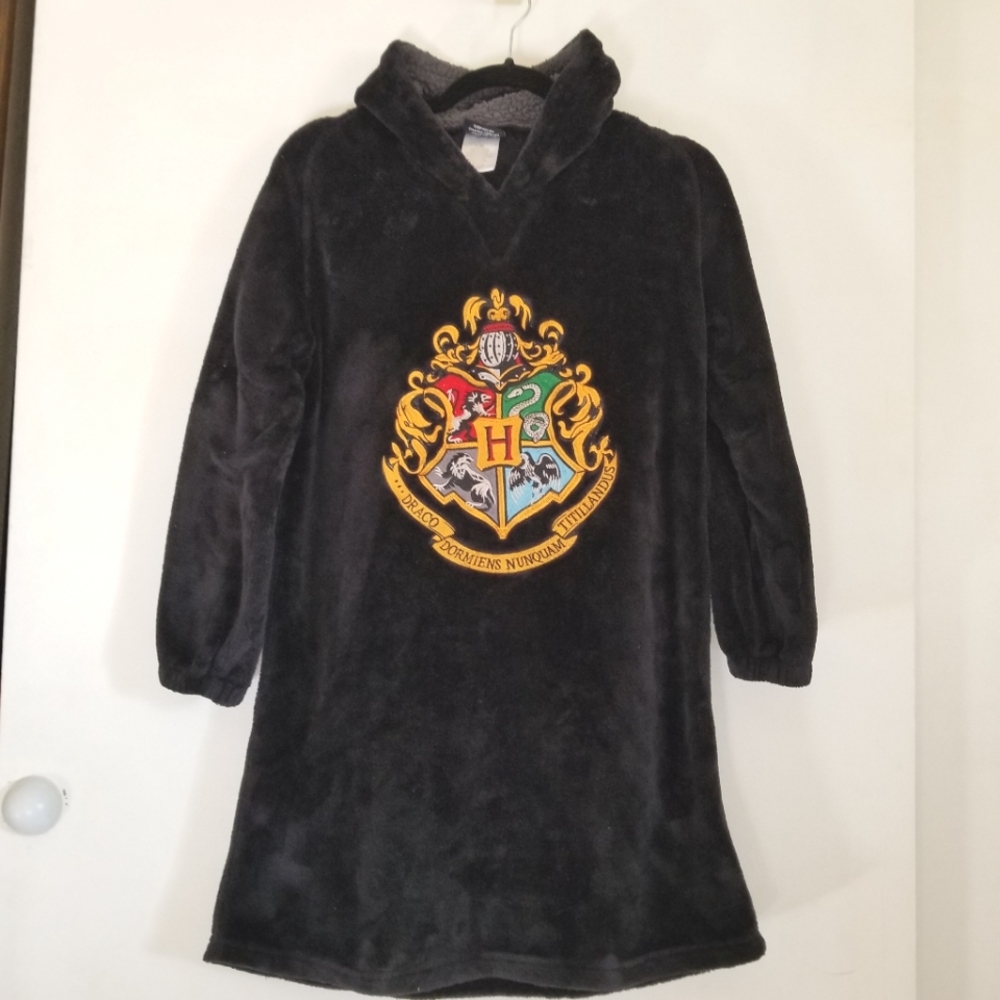 Harry Potter Black Hooded Lounge Wear